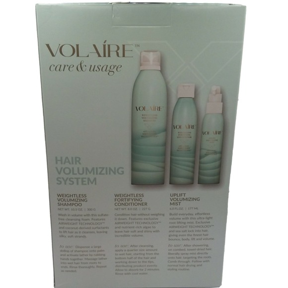 Volaire Hair Volumizing 90Day System Airweight Tech Shampoo Conditioner Mist NWB - Picture 3 of 13